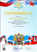 Сертификат за активное участие в деятельности экспертного совета Международного педагогического портала "Солнечный свет"